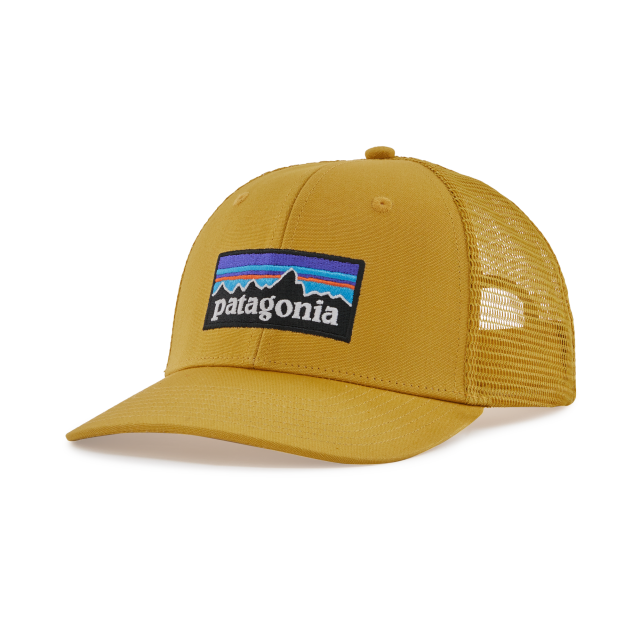 Patagonia Line Logo Ridge LoPro Trucker Hat (White w/ Oar Tan)